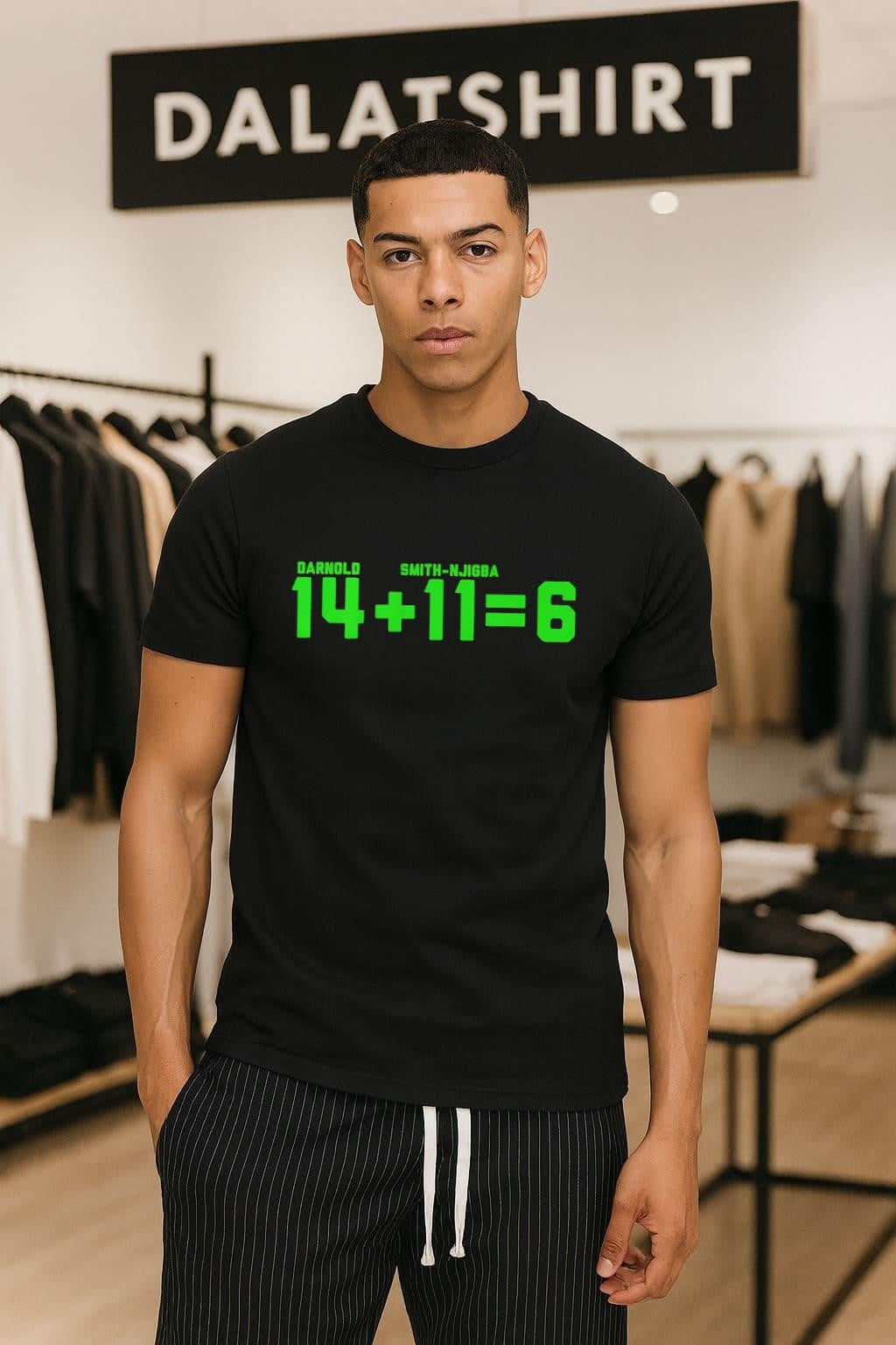 Darnold 14 Plus Smith-Njigba 11 Equals 6 Football shirt