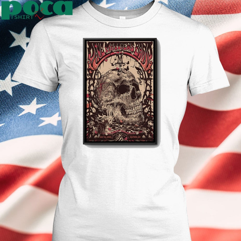 Dave Matthews Band Jul 22 2025 In Gilford NH Poster shirt