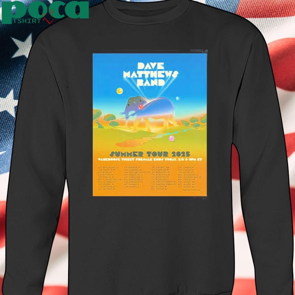 Dave Matthews Band Summer Tour 2025 North America shirt