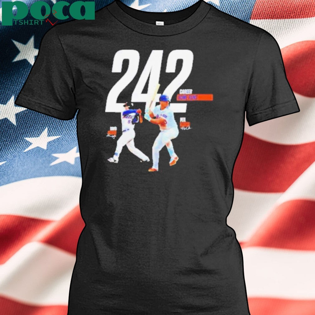 David Wright and Pete Alonso 242 Career Home Runs signature shirt