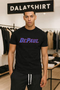 DePaul Blue Demons Official Collegiate Athletic Script Logo shirt