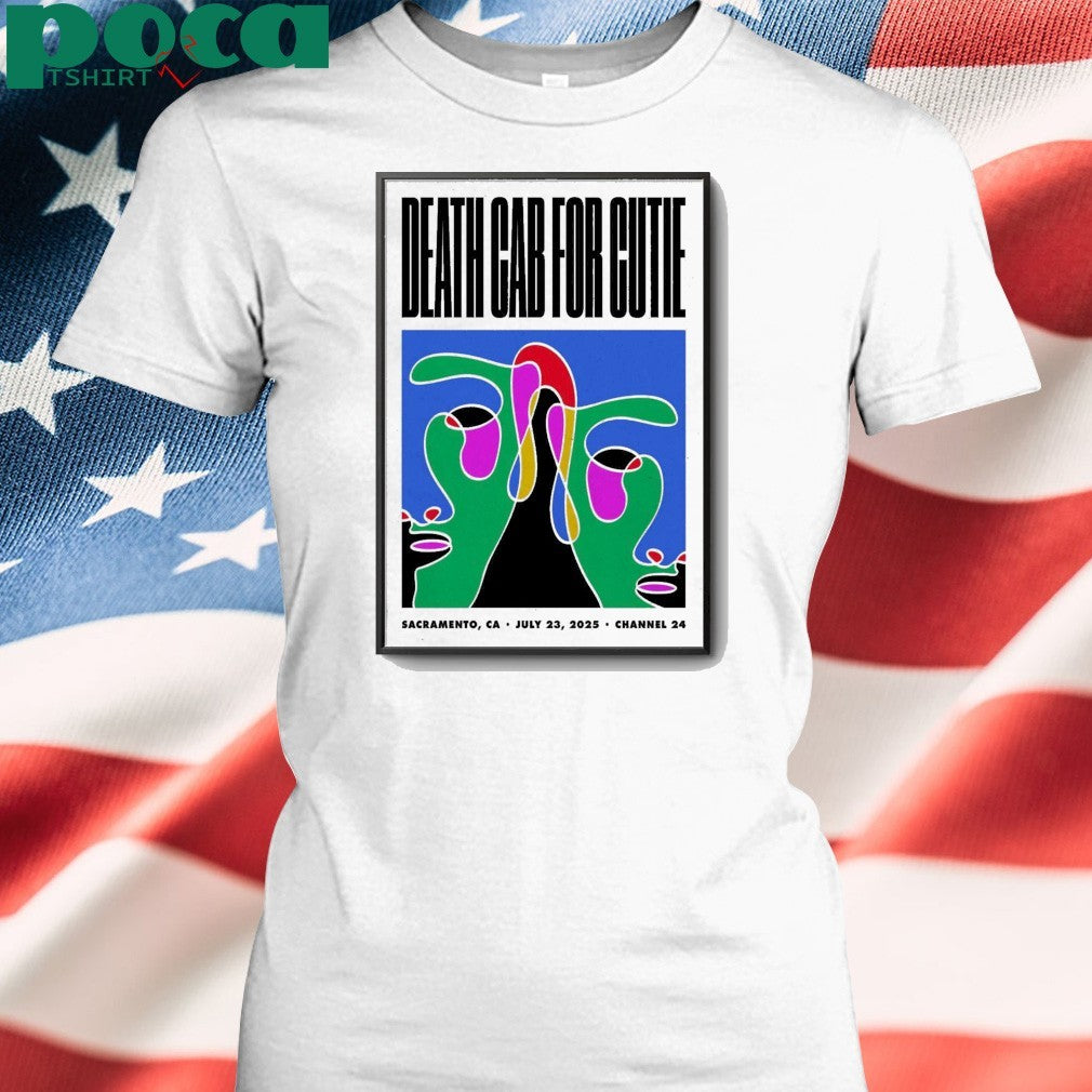Death Cab For Cutie On July 23 2025 In Sacramento CA Tour Poster shirt