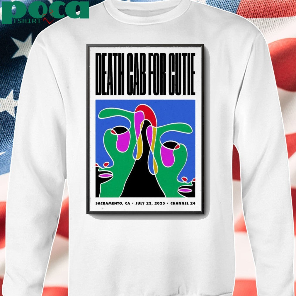 Death Cab For Cutie On July 23 2025 In Sacramento CA Tour Poster shirt