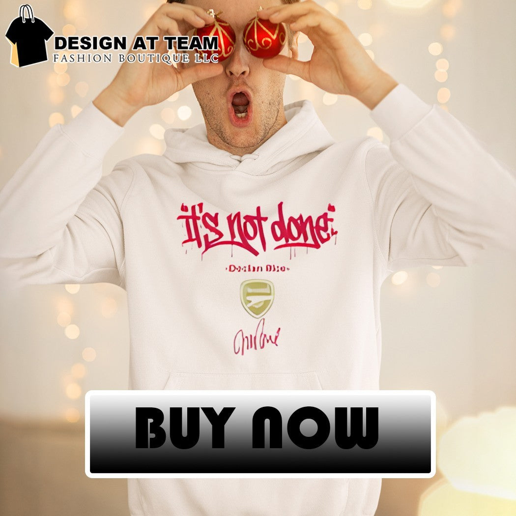 Declan Rice It’s Not Done Arsenal Champions 25 26 signature shirt