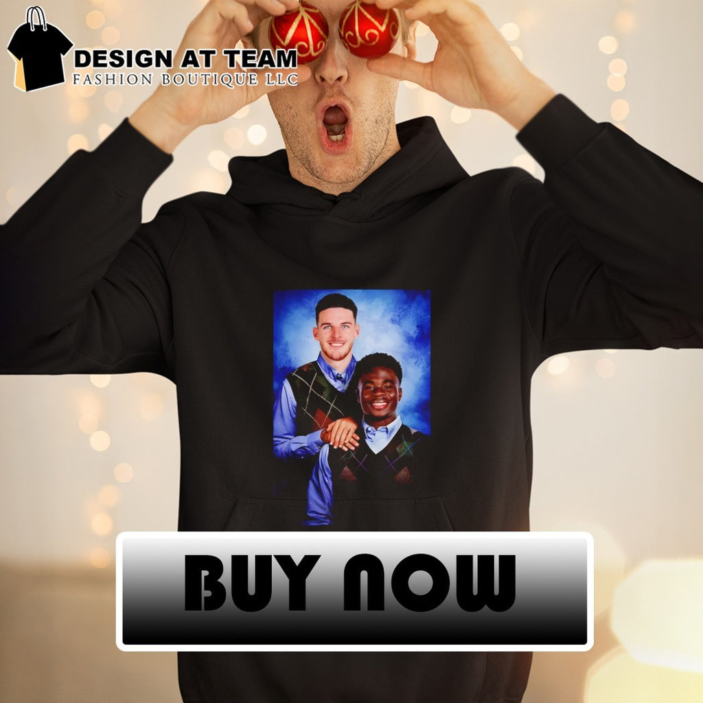 Declan Rice and Bukayo Saka Arsenal FC Step Brothers vintage shirt