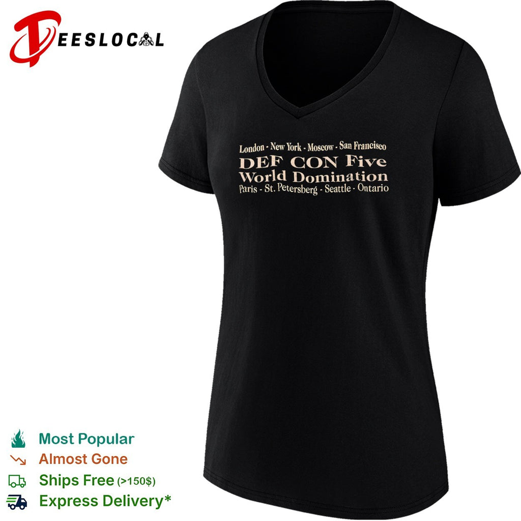 Def Con Five World Domination London New York shirt