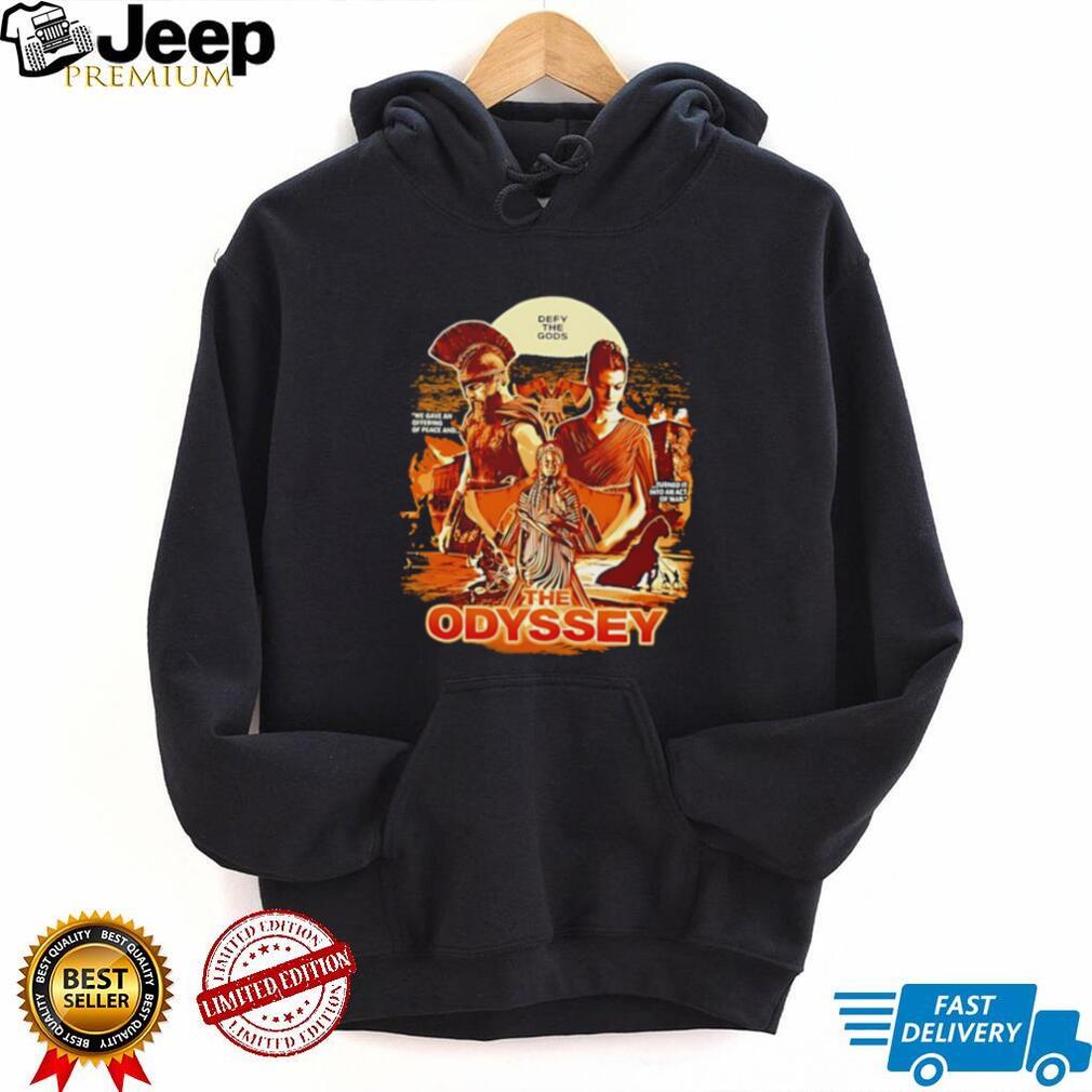 Defy the Gods The Odyssey Greek Mythology graphic shirt