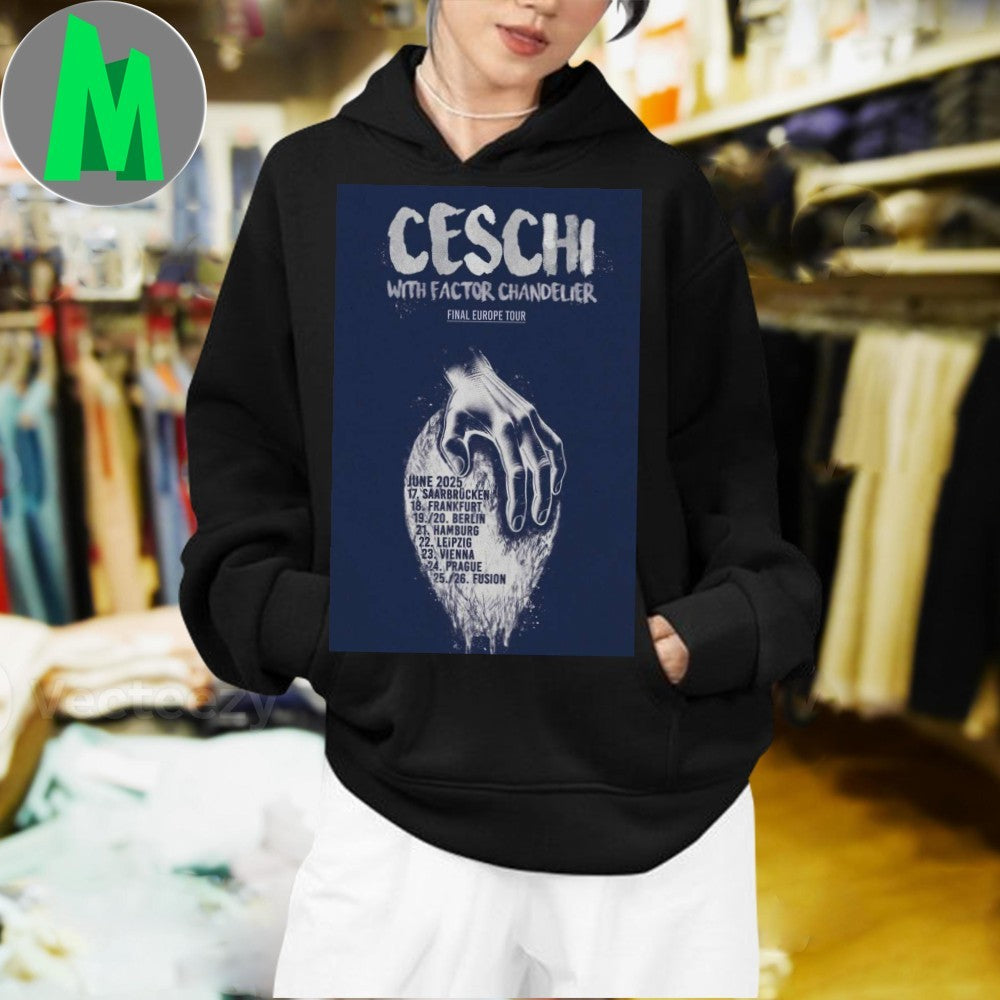 Design 2025 Ceschi European Tour Poster Shirt