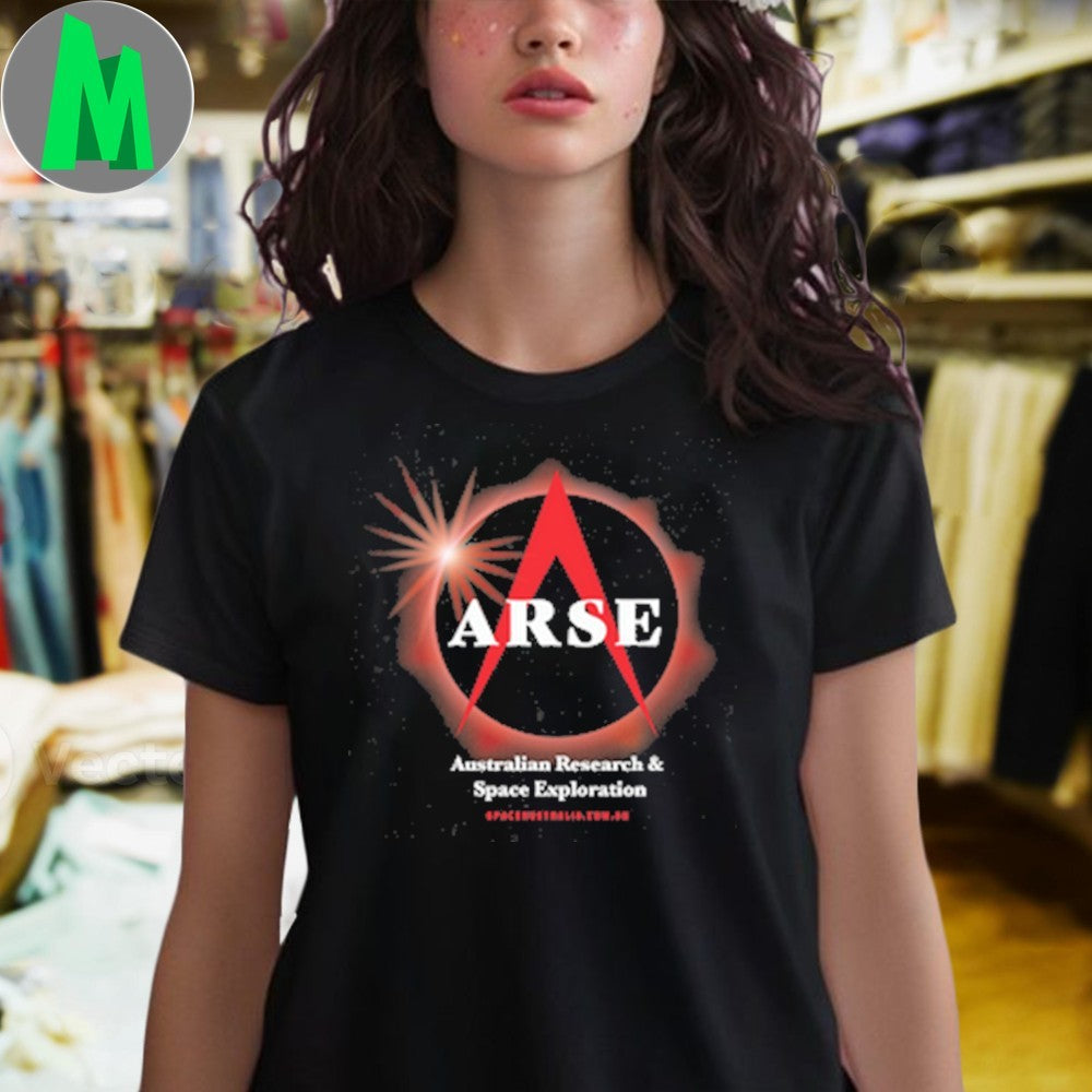 Design ARSE Australian Research & Space Exploration Blood Moon Eclipse T-Shirt