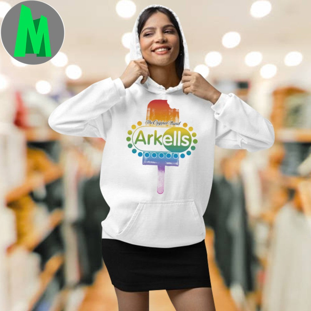 Design Arkells Popsicle Rainbow Graphic Crop T-Shirt