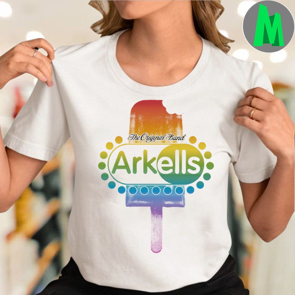 Design Arkells Popsicle Rainbow Graphic Crop T-Shirt