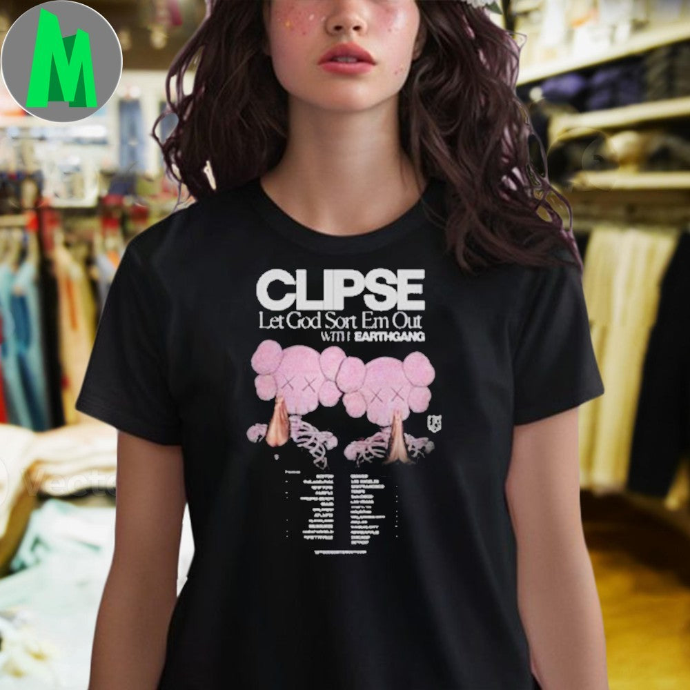 Design Clipse Let God Sort Em Out Earthgang Tour Graphic T-Shirt