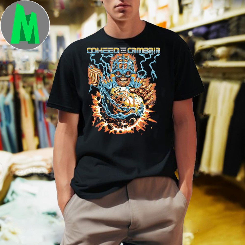 Design Coheed and Cambria Planet Skull Graphic T-Shirt