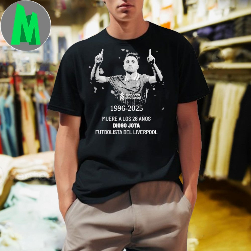Design Diogo Jota Memorial RIP Liverpool Football Fan T-Shirt