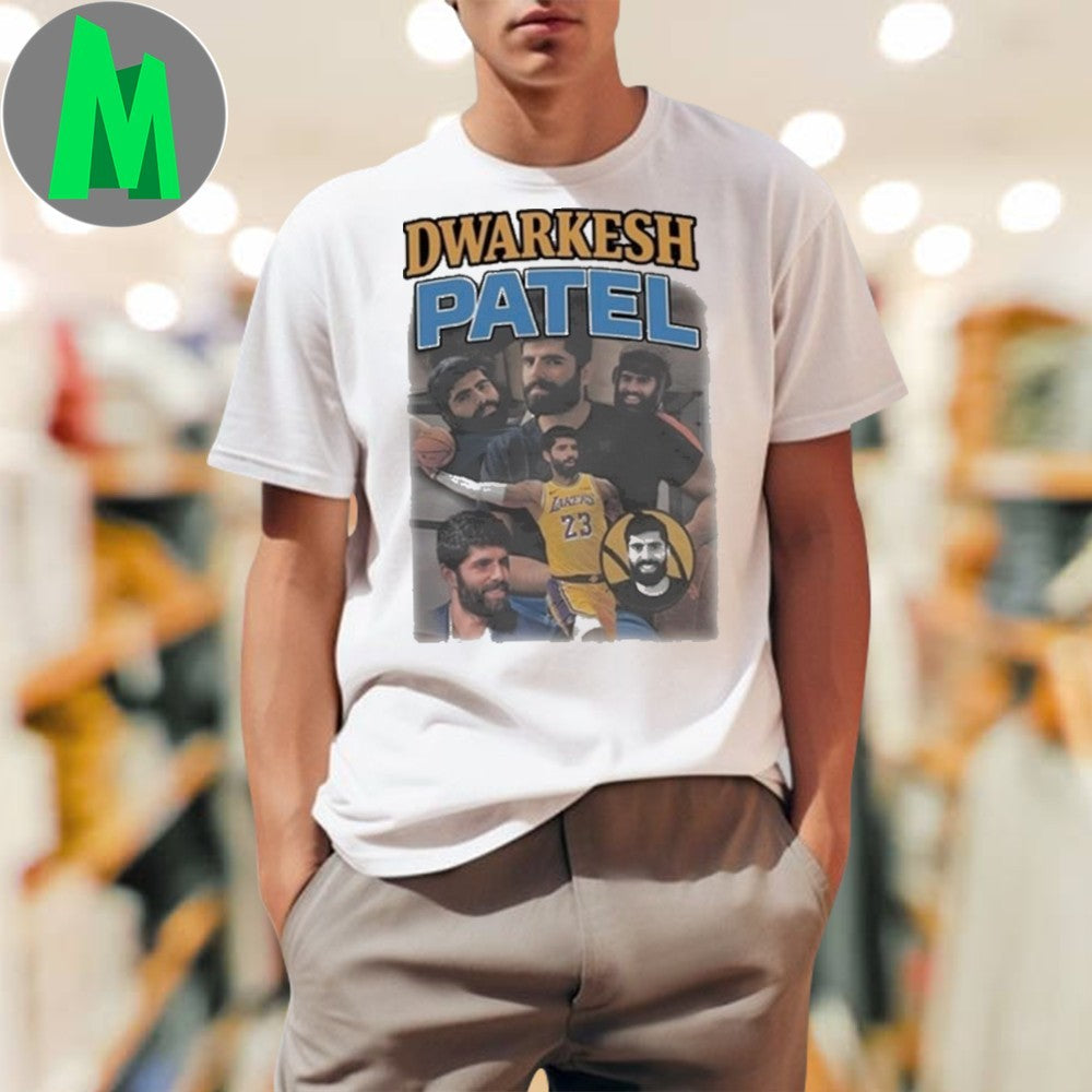 Design Dwarkesh Patel Collage Tribute Graphic T-Shirt