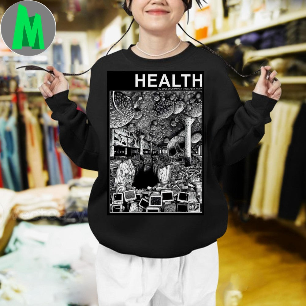 Design Health EU Speedrun MMXXV Hellfest 2025 Clisson France Concert Poster Shirt