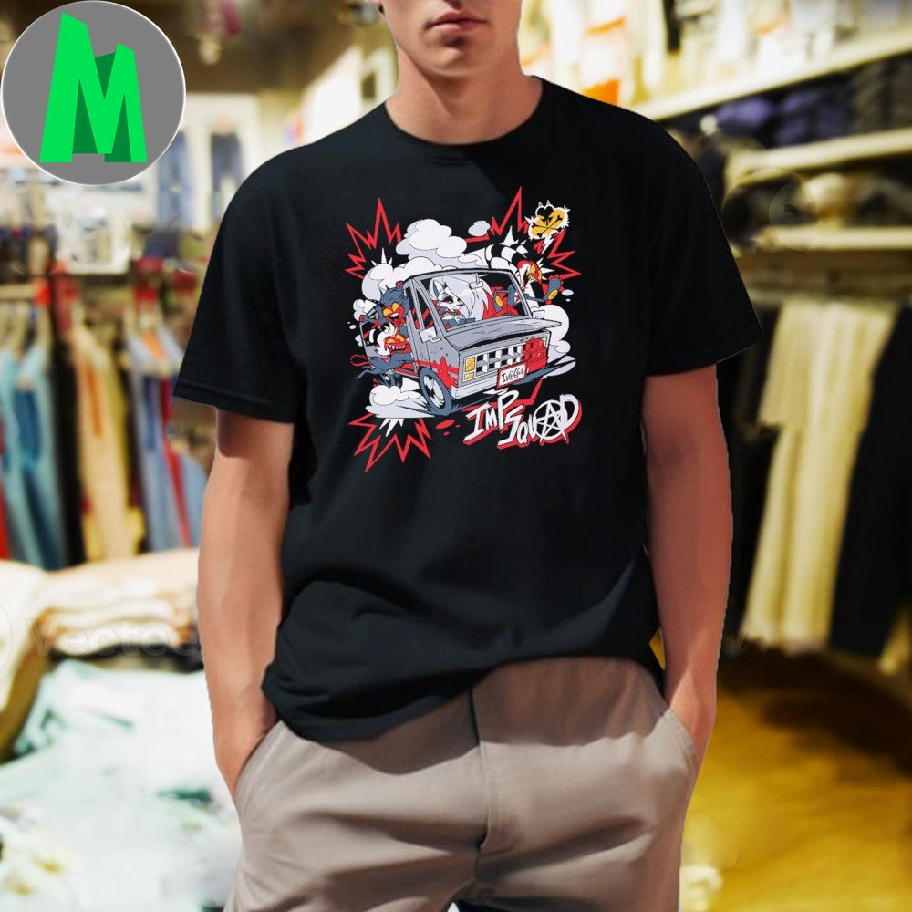 Design Helluva Boss IMP Squad Driving T-Shirt