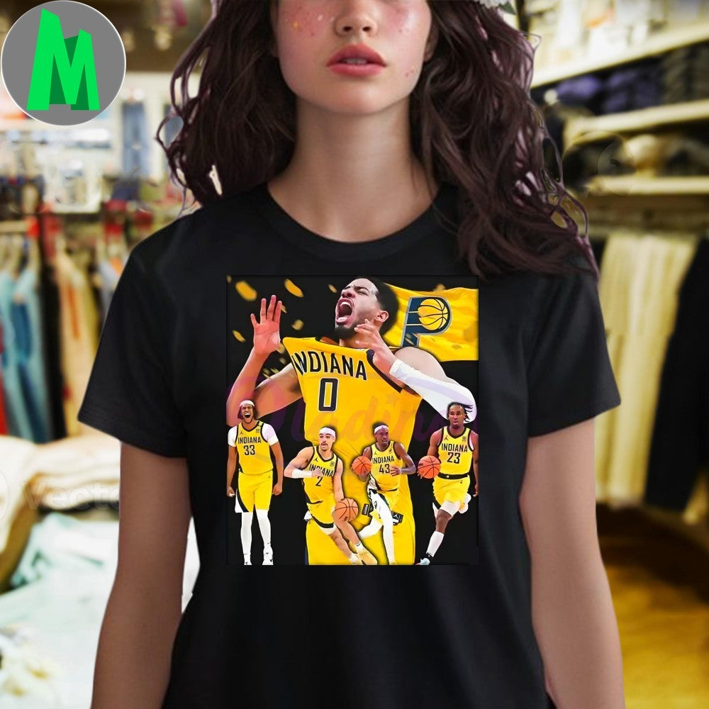 Design Indiana Pacers 2025 Finals Run Haliburton Team Tribute Shirt