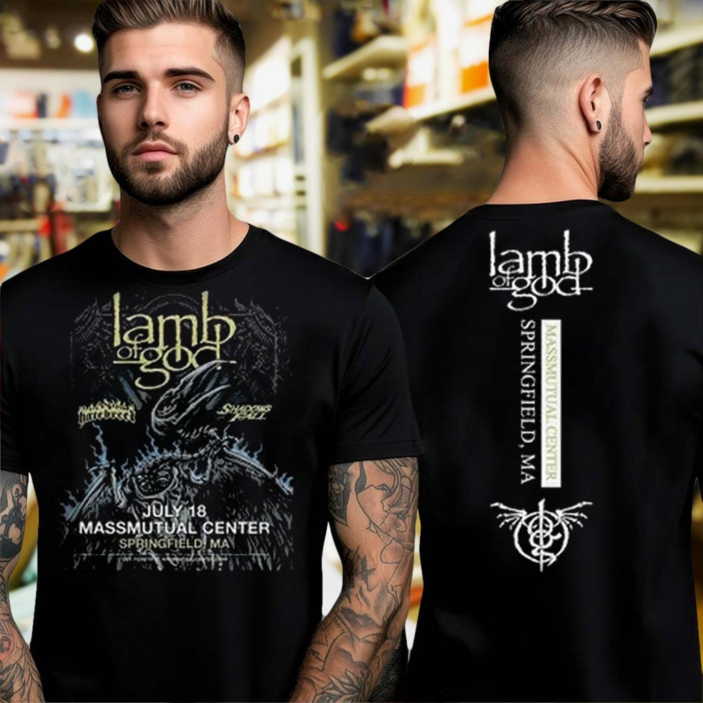 Design Lamb of God Tour Concert Band Two Sides T-Shirt