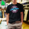 Design Old Row USA Neon Circle Logo Graphic T-Shirt
