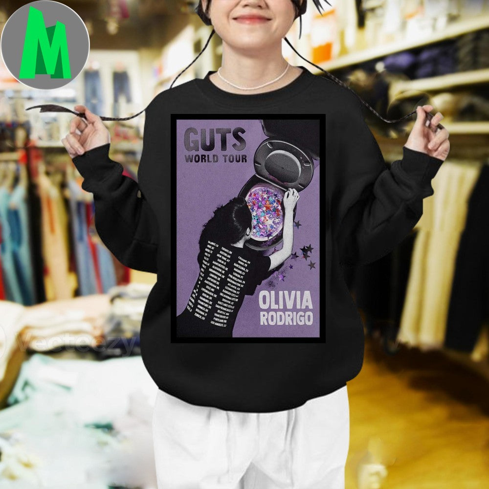 Design Olivia Rodrigo GUTS World Tour 2025 Poster Shirt