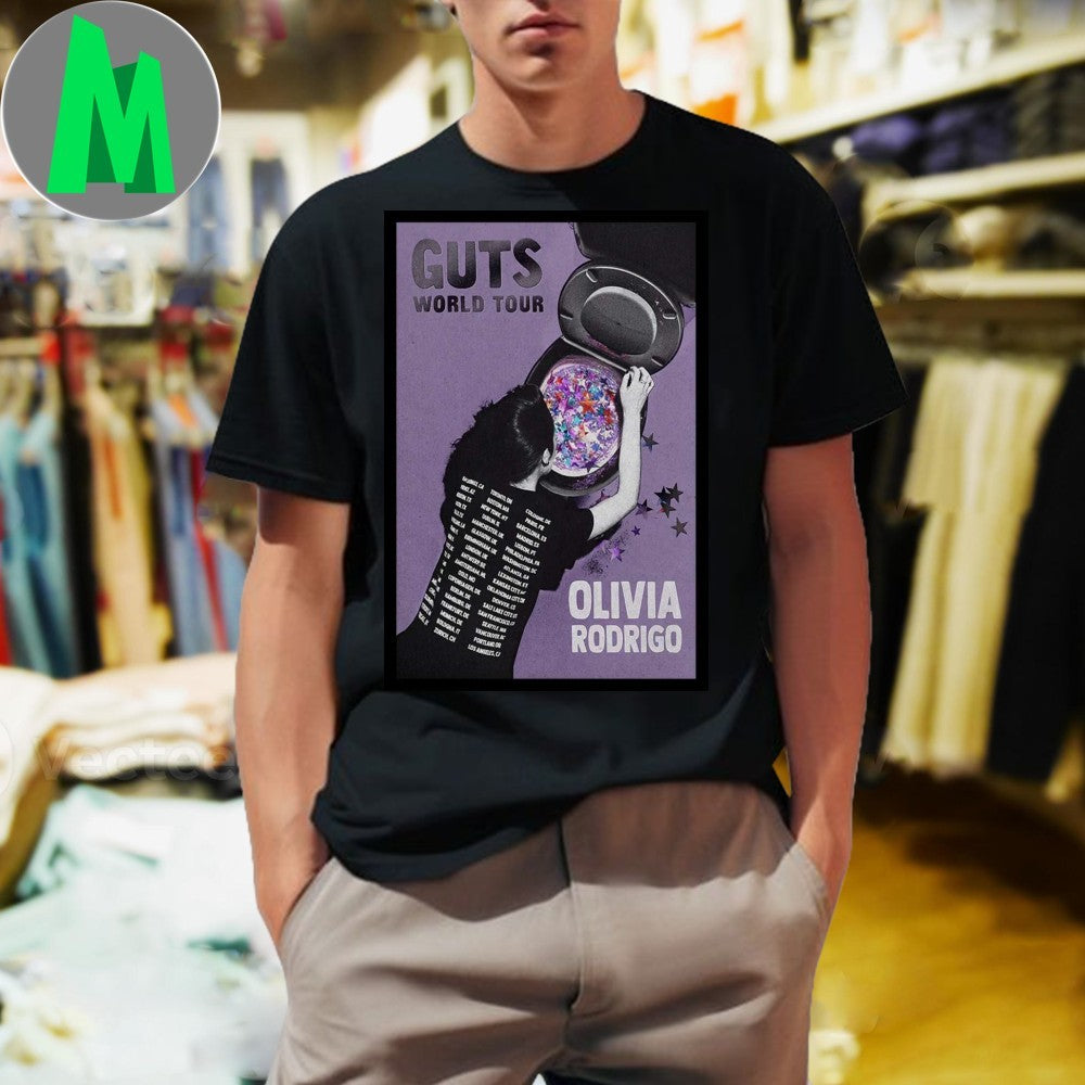 Design Olivia Rodrigo GUTS World Tour 2025 Poster Shirt