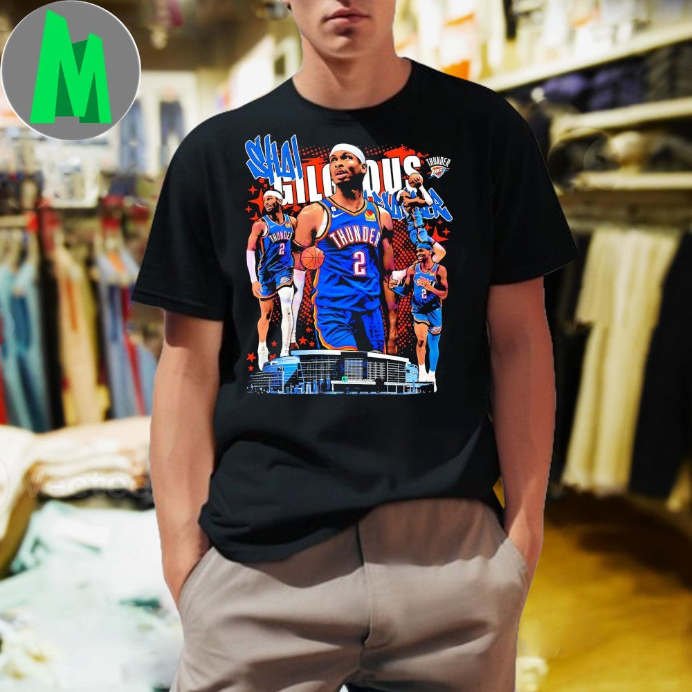 Design Shai Gilgeous Alexander Oklahoma City Thunder Superstar CollageShai Gilgeous Alexander Oklahoma City Thunder Superstar Collage Shirt