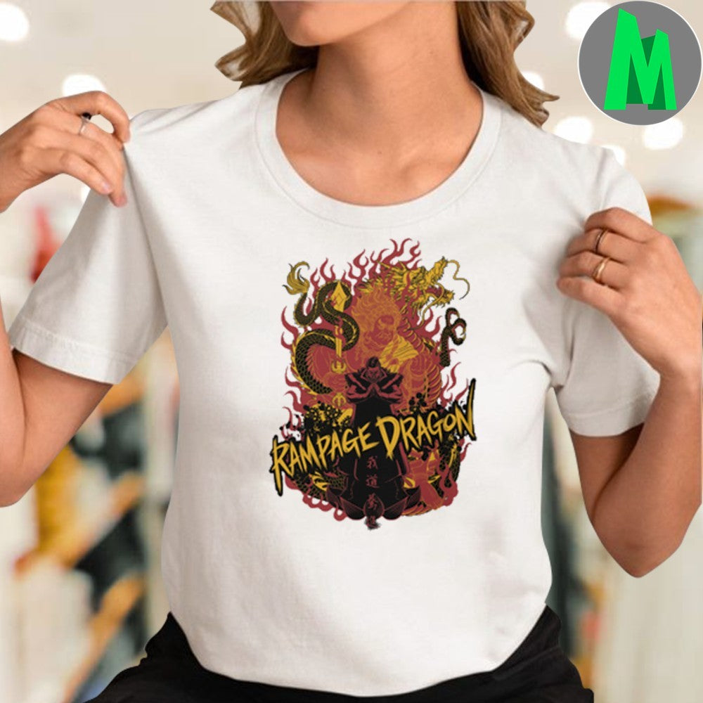 Design Shingo Takagi Unmoving Rampage Dragon Japanese Style Wrestling Fan T-Shirt