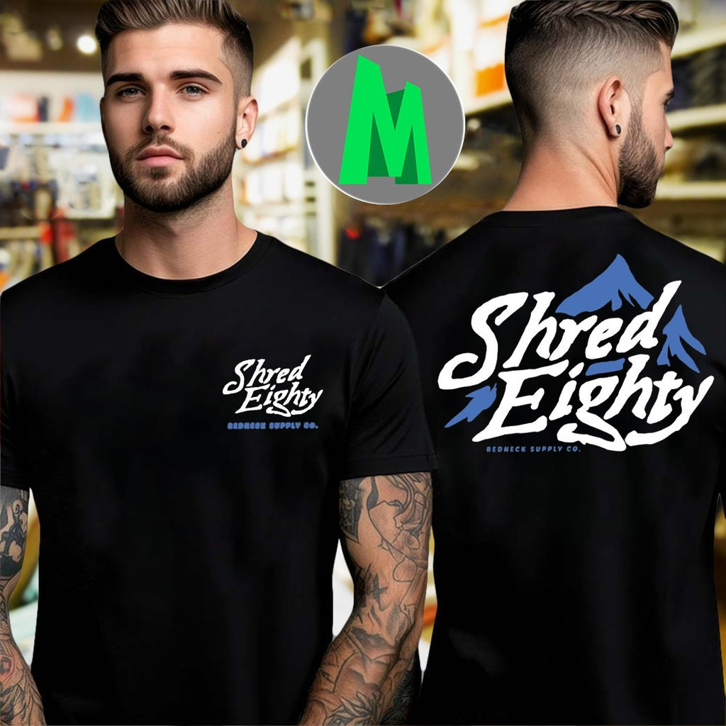 Design Shred Eighty Mountain Graphic T-Shirt
