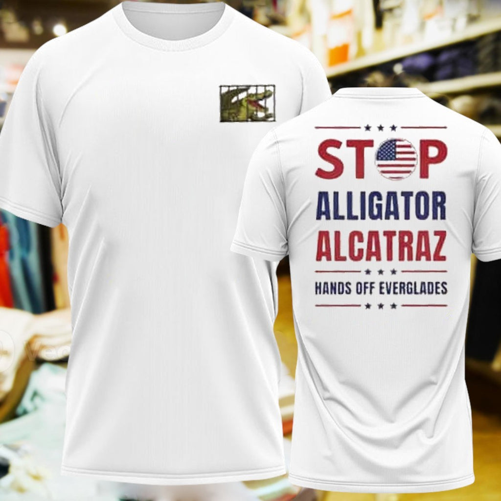 Design Stop Alligator Alcatraz Save Everglades National Park Shirt