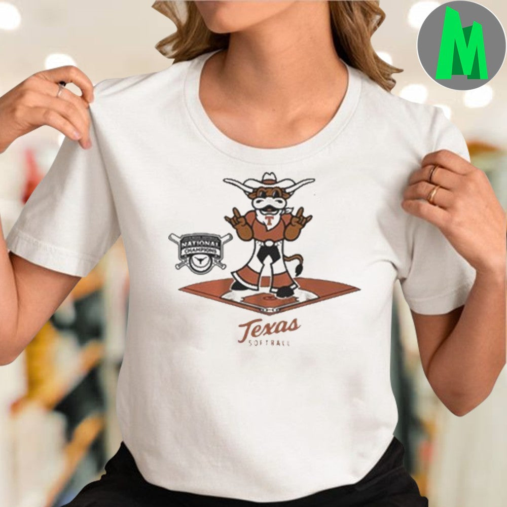 Design Texas Longhorns Softball 2025 NCAA National Champions Mascot T-Shirt