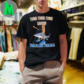 Design Tung Tung Tung Sahur Tralalero Tralala Shark Baseball Bat Meme Graphic T-Shirt