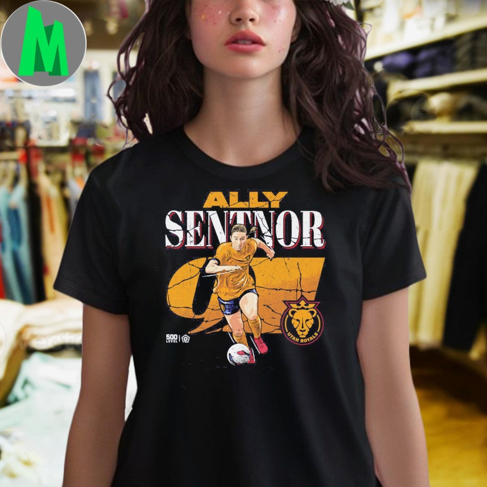 Design Unisex Utah Royals Ally Sentnor Cracked Number Shirt