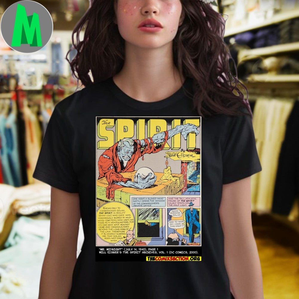 Design Will Eisner’s The Spirit Comic Book Cover Graphic T-Shirt
