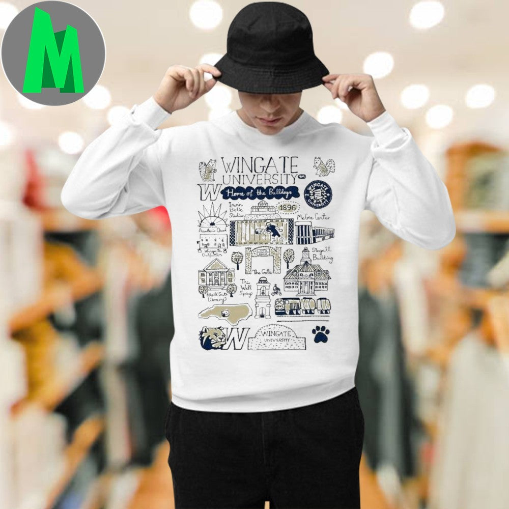 Design Wingate University Art Illustration T-shirt