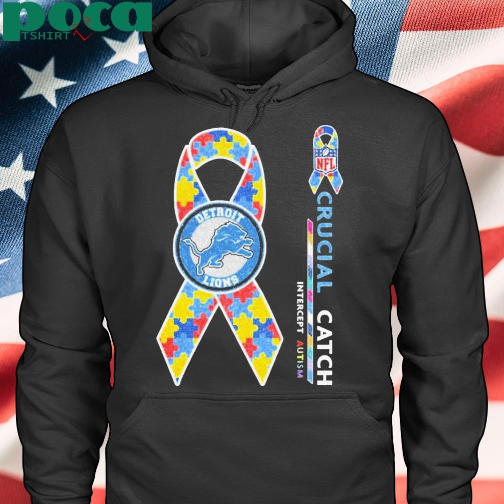 Detroit Lions Crucial Catch Intercept Autism Shirt