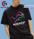 Detroit Lions Never Give Up Fight Cancer in all colors 2025 logo shirt
