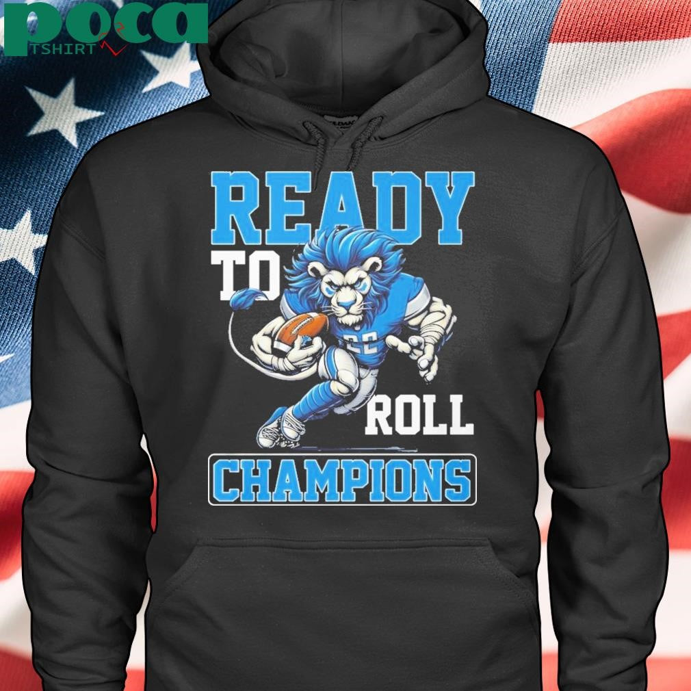 Detroit Lions Ready To Roll NFC North Champions 2024 Lion Football T-Shirt