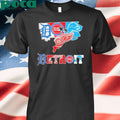 Detroit Sports Team Map Logo Shirt