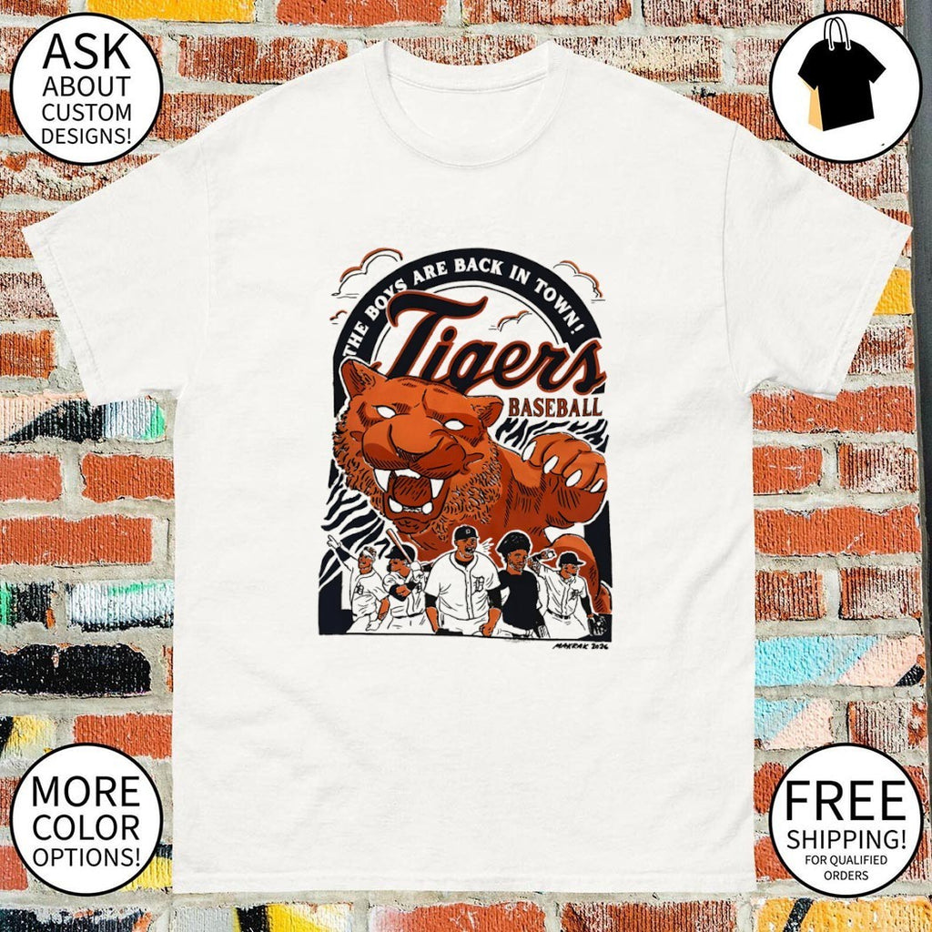 Detroit Tigers Baseball the boys are back in town 2026 shirt