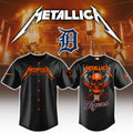 Detroit Tigers MLB Metallica Jersey