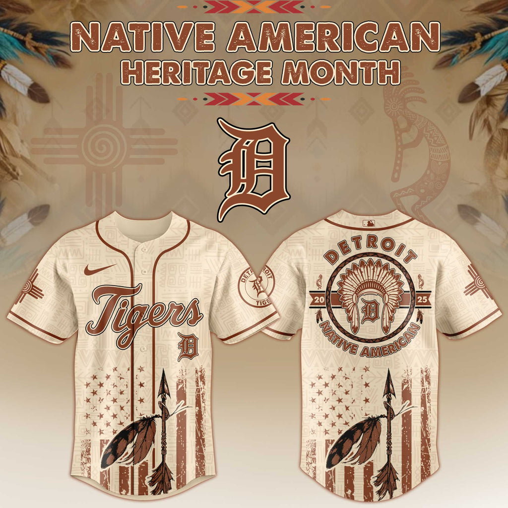 Detroit Tigers Native American Heritage Month Jersey 2025