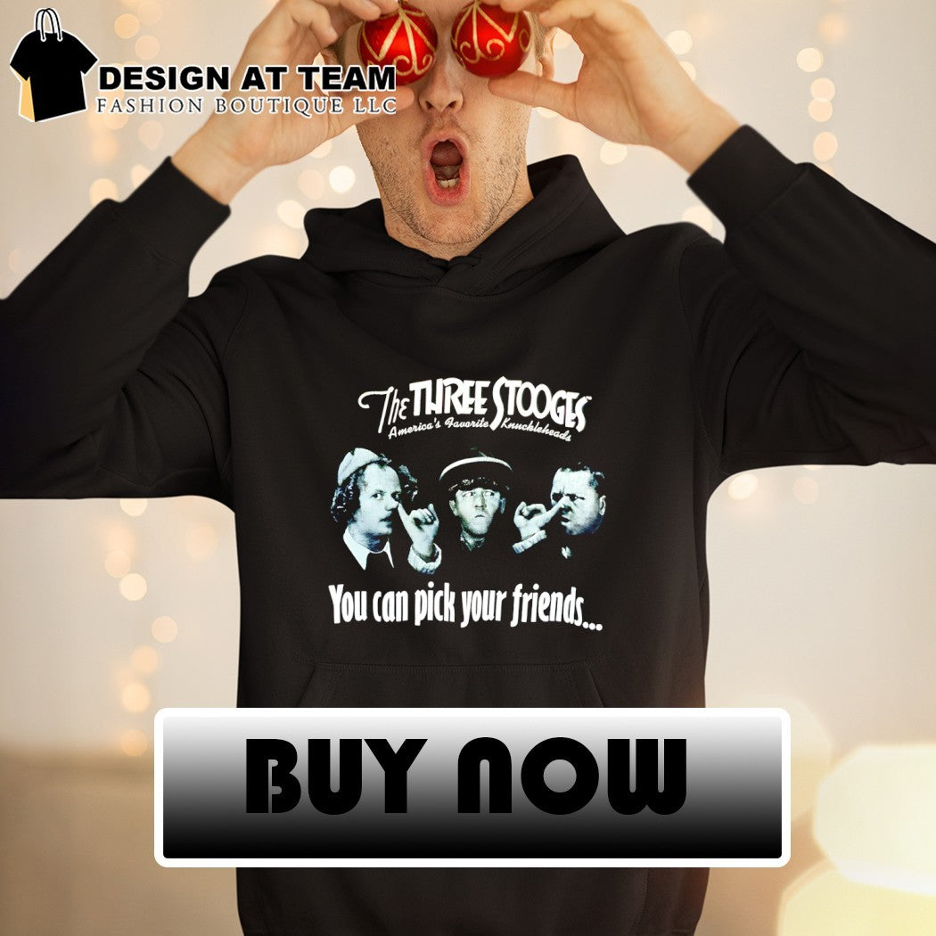 Diamond Dallas Page wearing The Three Stooges you can pick your friends shirt