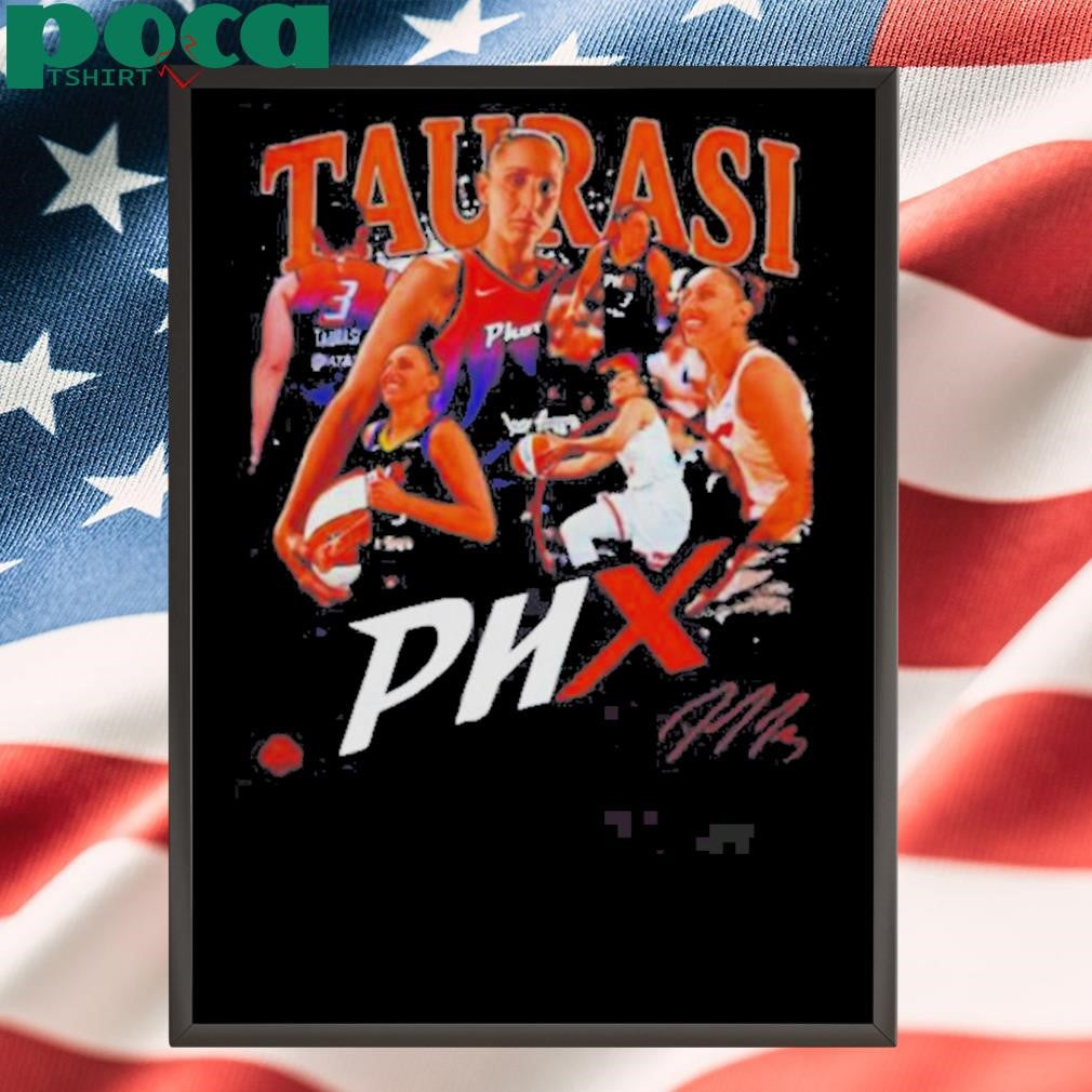 Diana Taurasi Picture Collage Phoenix Mercury Signature T-shirt
