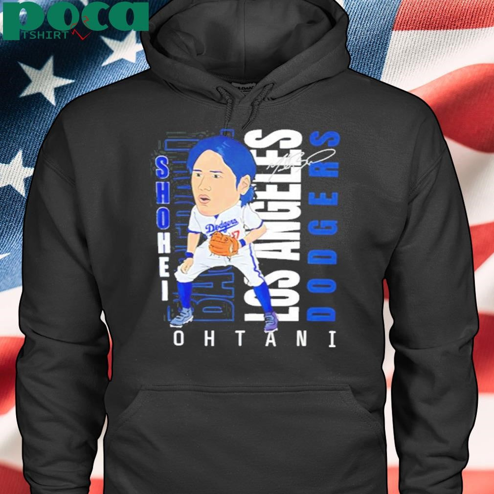 Dodgers Shohei Ohtani #17 Cartoon Signature Shirt