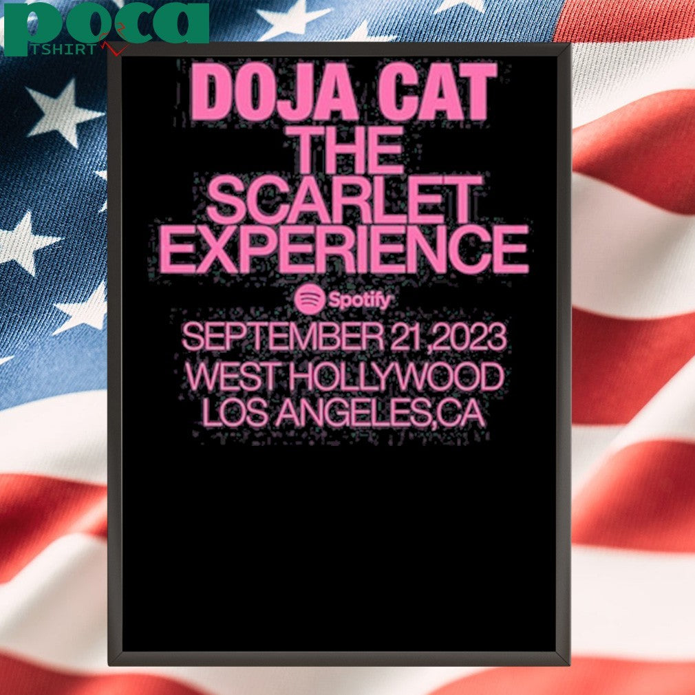 DojaCat The Scarlet Experience September 21,2023 West Hollywood Los Angeles, Ca shirt
