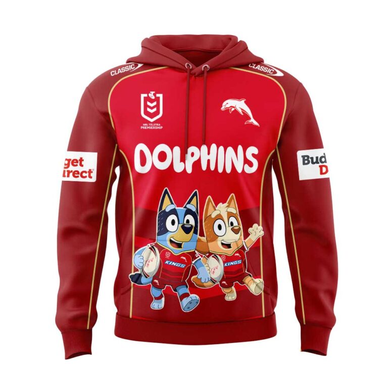 NRL Dolphins Bluey and Bingo Hoodie