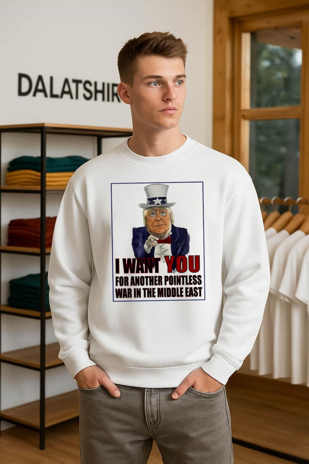Donald Trump Uncle Sam Pointless Middle East War shirt