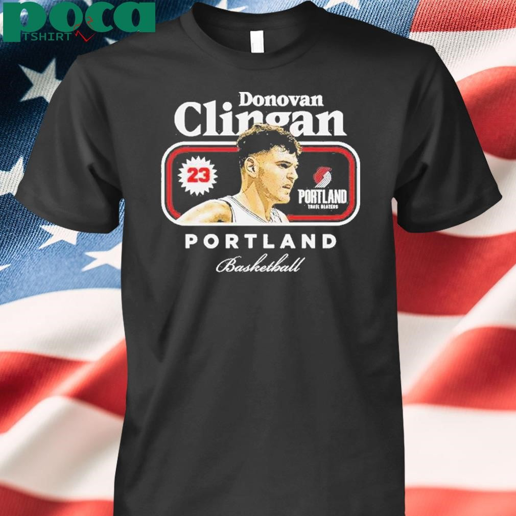Donovan Clingan Portland Trail Blazers Nba Basketball Cover Vintage Shirt