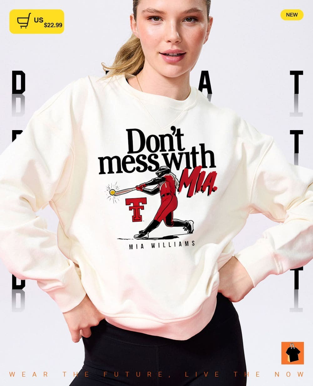 Don’t Mess With Mia Williams Texas Tech Red Raiders Baseball MLB shirt